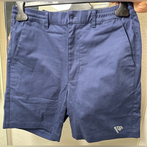 NWT Quiet Golf men’s Golf shorts Navy Blue With partial elastic waist drawstring - Picture 4 of 13